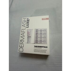 Dermaflash Luxe + The Essentials 4 Week Sonic Dermaplaning Refill Kit NEW SEALED